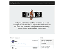 Tablet Screenshot of irontigerlogistics.com